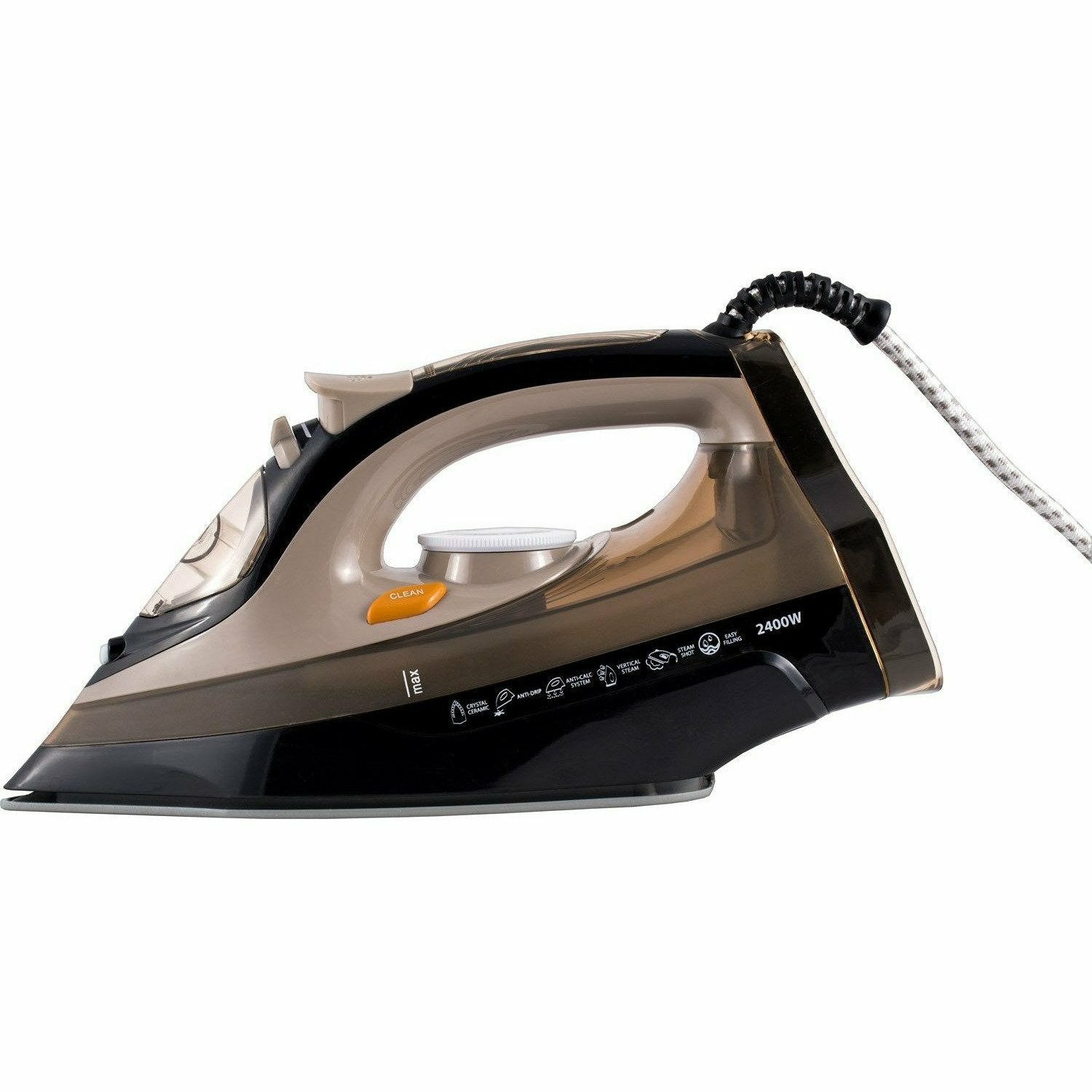 DICTROLUX - Ferro da stiro a vapore con piastra in ceramica CeramicTop 2400 Watt